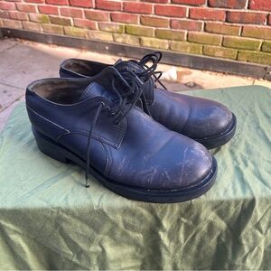 Jil Sander Navy, blue round toe oxfords, 38
